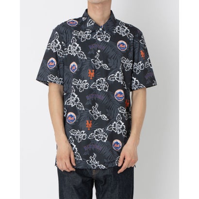 レインスプーナー Reyn Spooner NEW YORK METS PUA PERFORMANCE POLO スポーツシャツ （黒いこと）
