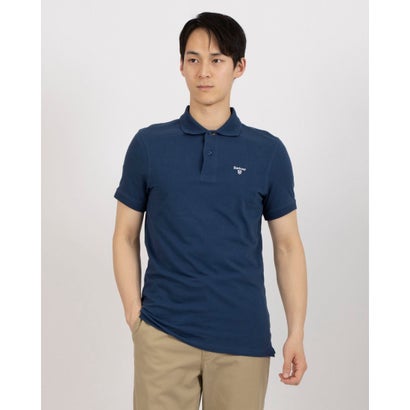 バブアー Barbour LIGHTWEIGHT SPORT POLO 半袖スポーツシャツ （うす暗い青み）