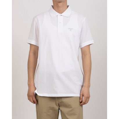 バブアー Barbour LIGHTWEIGHT SPORT POLO 半袖スポーツシャツ （白いこと）