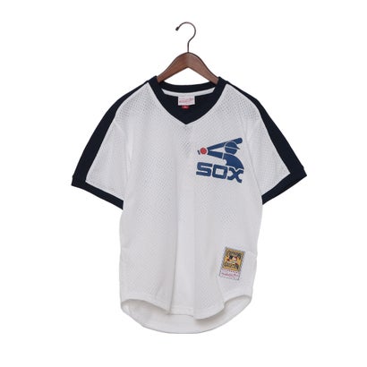 ミッチェルアンドネス mitchell & ness オーセンティック カールトン・フィスク シカゴ・ホワイトソックス 1981 プルオーバージャージ ゲームシャツ （シカゴ・ホワイトソックス）｜LOCOMALL（ロコンド公式ストア）