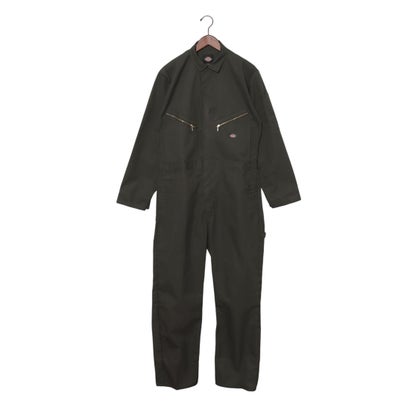 ディッキーズ Dickies ロング スリーブ デラックス カバーオール つなぎ (オリーブグリーン)