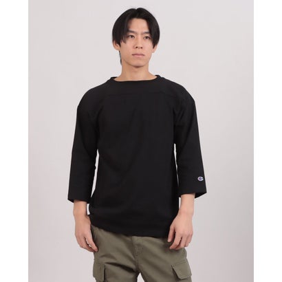 チャンピオン Champion ティーテンイレブン 3／4スリーブフットボールTシャツ 長袖Tシャツ （ブラック）