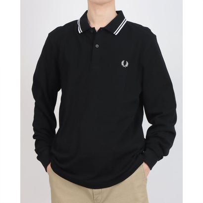 フレッドペリー FRED PERRY The Fred Perry Shirt 長袖ポロシャツ （ブラック×ホワイト）