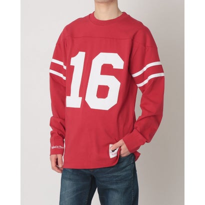 ミッチェルアンドネス mitchell & ness N＆N ロングスリーブTシャツ サンフランシスコ・フォーティナイナーズ 1989 ジョー・モンタナ 長袖Tシャツ （フォーティナイナーズ）