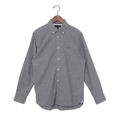 トミー ヒルフィガー TOMMY HILFIGER MW25037 フレックスオックスフォードシャツ 長袖シャツ （デザートスカイ）