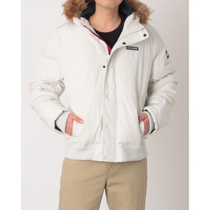 トミー ヒルフィガー TOMMY HILFIGER シュノーケル ボンバー ジャケット 中綿フェイクファージャケット （ホワイト）