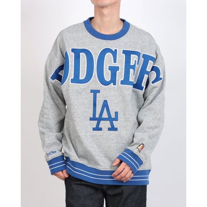 ミッチェルアンドネス mitchell & ness LOS ANGELES DODGERS FULL FIELD SATIN FLEECE CREW VINTAGE LOGO スウェット （ロサンゼルス・ドジャース）