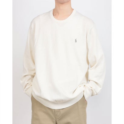 ラルフローレン RALPH LAUREN L／S PULLOVER SWEATER プルオーバー （白いこと） ニット・セーター-トップス