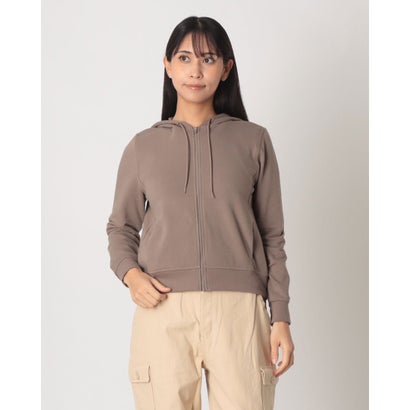 ナイキ NIKE FB5199 ナイキ ウィメンズ ワン DF フルジップ L／S フーディ LBR ジャケット （ミンクブラウン×ブラック）