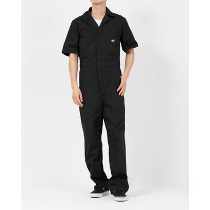 ディッキーズ Dickies ショート スリーブ カバーオール つなぎ （ブラック）