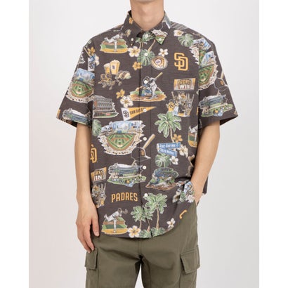 レインスプーナー Reyn Spooner SAN DIEGO PADRES SCENIC PERFORMANCE BUTTON FRONT 半袖シャツ (シーニック)