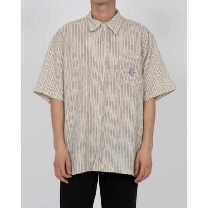 ハフ HUF APOLLO S/S STRIPED SHIRT 半袖シャツ （ナチュラル）