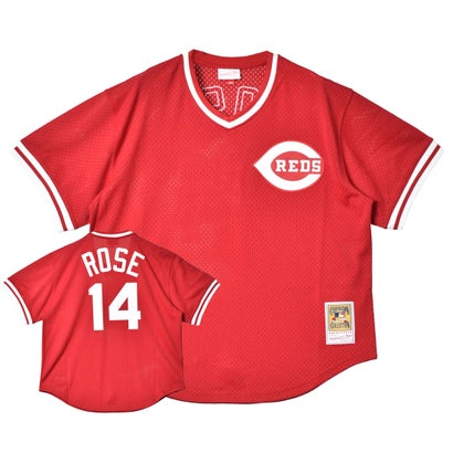 ミッチェルアンドネス mitchell & ness MLB AUTHENTIC PETE ROSE CINCINNATI REDS 1984 PULLOVER JERSEY ユニフォーム （シンシナティ・レッズ）｜LOCOMALL（ロコンド公式ストア）