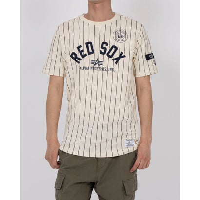 アルファ インダストリーズ ALPHA INDUSTRIES ストライプTシャツ 半袖Tシャツ （ボストンレッドソックス）