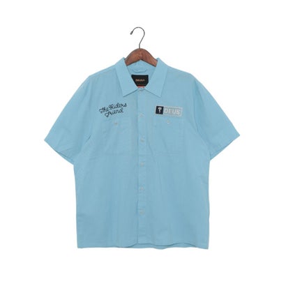デウスエクスマキナ Deus ex Machina FORECOURT SHIRT 半袖シャツ （スカイブルー） 13,668円