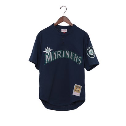 ミッチェルアンドネス mitchell & ness ケングリフィージュニアシアトルマリナーズ1995プルオーバージャージー ユニフォーム (シアトルマリナーズ)|LOCOMALL(ロコンド公式ストア)