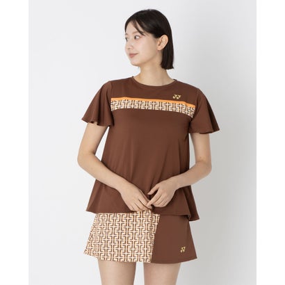 ヨネックス YONEX ウィメンズゲームシャツ 半袖Tシャツ （ブラウン）