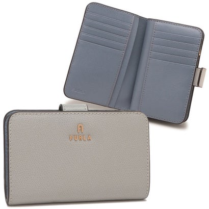 フルラ FURLA 二つ折り紙入れ カメリア ミニ紙入れ 薄墨色 レディース FURLA WP00314 ARE000 4351S （CRISTALLO CELESTIAL）