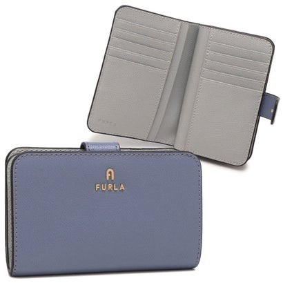 フルラ FURLA 二つ折り紙入れ カメリア ミニ紙入れ 青み レディース FURLA WP00314 ARE000 4352S （CELESTIAL CRISTALLO）
