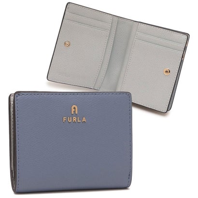 フルラ FURLA 二つ折り財布 カメリア ミニ財布 ブルー レディース FURLA WP00307 ARE000 4352S (CELESTIAL CRISTALLO)