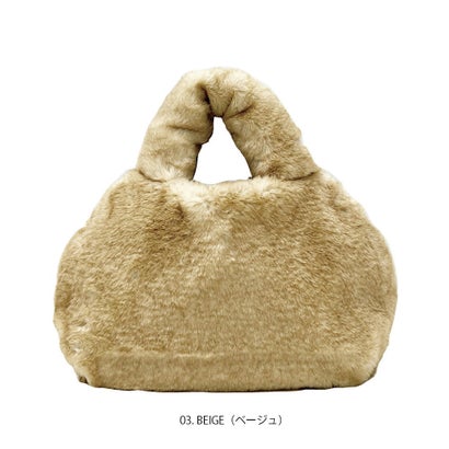 ルートート ROOTOTE ふわふわ エコファー フェイクファー 小さめ ヨコ型 トートバッグ SN DELI 1325 （03 BEIGE） 4,811円