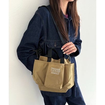 フレドリックパッカーズ FREDRIK PACKERS 【FREDRIK PACKERS】UTILITY TOTE MINI ミニショルダー/手提げトート/多機能/多ポケット （ベージュ）