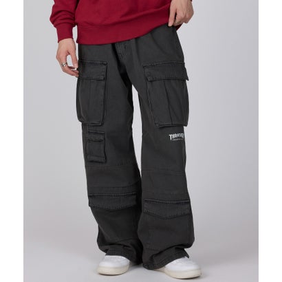 スラッシャー THRASHER 【THRASHER】デニム 9ポケットカーゴパンツ (ブラック)
