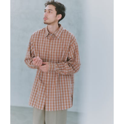 ニュアンス NewAnce 【NewAnce】New Standard Check Shirts -Over Fit - （ブラウン）