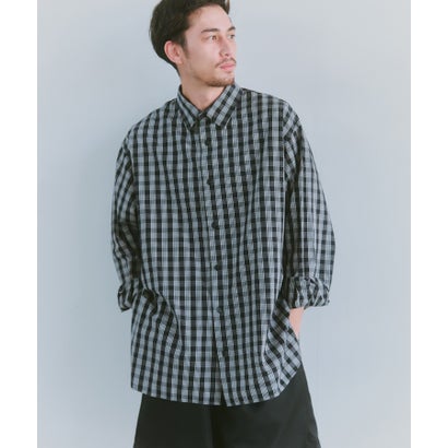 ニュアンス NewAnce 【NewAnce】New Standard Check Shirts -Over Fit - （ブラック）