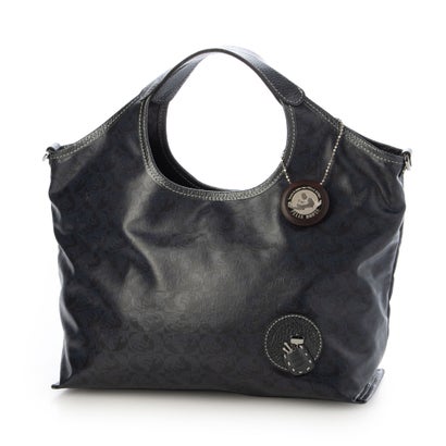 ペレボルサ PELLE BORSA 「アライブ」2WAYハンドバッグ （ネイビー）