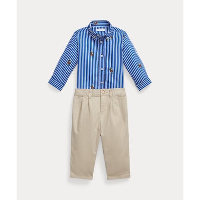 ポロ ラルフ 置き目レン POLO RALPH LAUREN (もの言う花)Polo ベア プルオーバー \u0026 フレックス アブレージョン ズボン下 書き割り （999マルチ色つや）