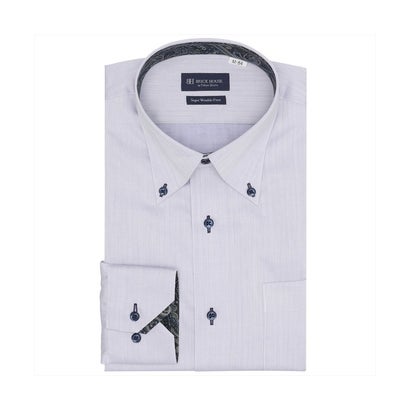 トーキョーシャツ TOKYO SHIRTS 【超形態安定】 ボタンダウン 長袖 形態安定 ワイシャツ (ブルー)