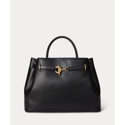 置き目レン ラルフ 置き目レン LAUREN RALPH LAUREN なめし革 ラージ Blaike サッチェル （001黒いこと）
