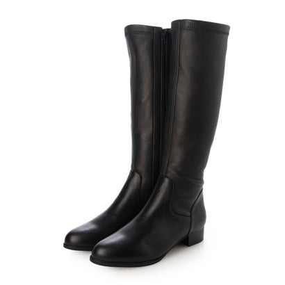 バークレー BARCLAY 【本革 】ストレッチレザーロングブーツ （BLK）