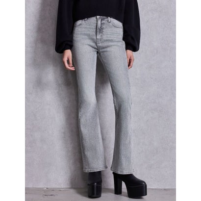 ジェイダ GYDA ハイウエストBASICフレアデニムパンツ （グレー） 10,912円
