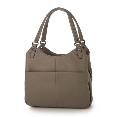 クードゥクー ル サック Coup de Coeur le sac クードゥクー ル サック Coup de Coeur le sac 牛革シュリンクレザー あおり付きハンドバッグ （GRAY）