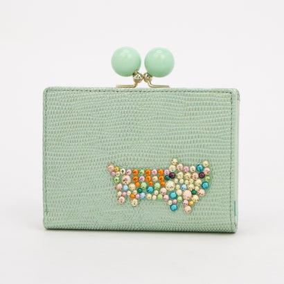 ツモリチサト キャリー tsumori chisato CARRY キラネコストーン がま口 2つ折り財布 （グリーン）｜LOCOMALL（ロコンド公式ストア）