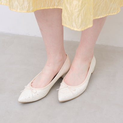 ラウナレアバレエ Launa lea ballet  【26SS新色】ポインテッドトゥヒールバレエシューズ(B9601A) （エクリュZ）