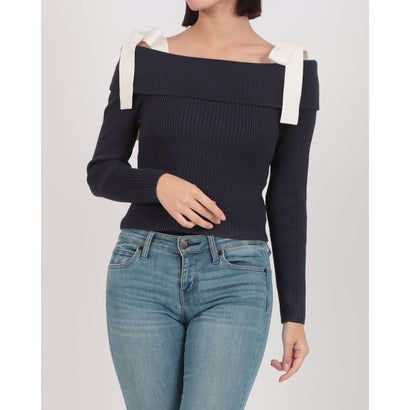 ゲス GUESS Long Sleeves Off Shoulder Rib Terra Sweater （G7V2）
