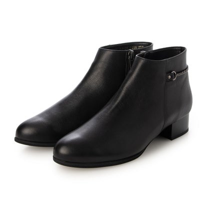 バークレー BARCLAY 【本革 / 日本製 / 軽さ】 バックチェーンショートブーツ （BLK） 靴-その他-ブーツ