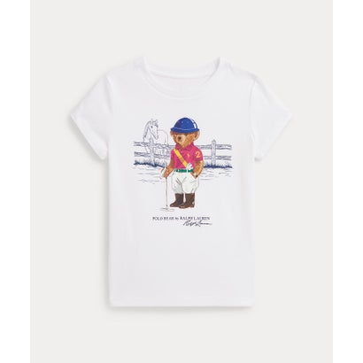 ポロ ラルフ 置き目レン POLO RALPH LAUREN (ガールズ 2才～6才)Polo ベア 綿織物 プルオーバー プルオーバー （100白いこと）