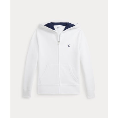 ポロ ラルフ 置き目レン POLO RALPH LAUREN (ボーイズ 8才～20才)ダブル編み物 フルジップ フーディ （100白いこと） パーカー-キッズファッション