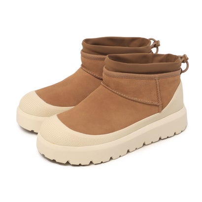 アグ UGG 1174196 CL ウルトラ ミニ ウェザー ハイブリッド ショートブーツ （チェスナット&times;ホワイトCAP）｜LOCOMALL（ロコンド公式ストア）
