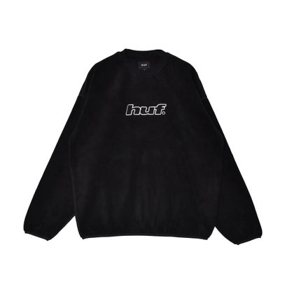ハフ HUF FL00247 H DOT POLAR FLEECE CREWNECK SWEATSHIRT スウェット （ブラック）