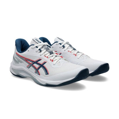 アシックス ASICS 1053A070 NETBURNER BALLISTIC FF 4 バレーボールシューズ （ホワイト×マコブルー）