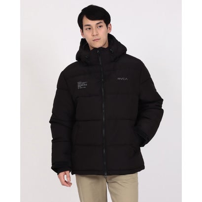 ルーカ RVCA BF042760 BACK PRINT PUFFER JKT ダウンジャケット （ブラック）