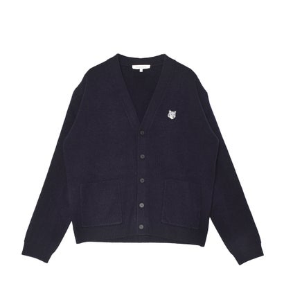 メゾンキツネ MAISON KITSUNE PM00510KT1180 フォックスヘッド ミラノ ラムウール カーディガン カーディガン （クラシックネイビー）｜LOCOMALL（ロコンド公式ストア） 37,538円