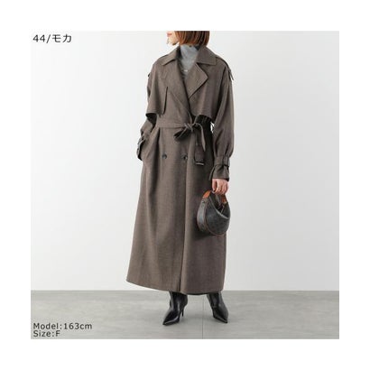MAISON de R ウール トレンチコート 259212 （44/モカ）