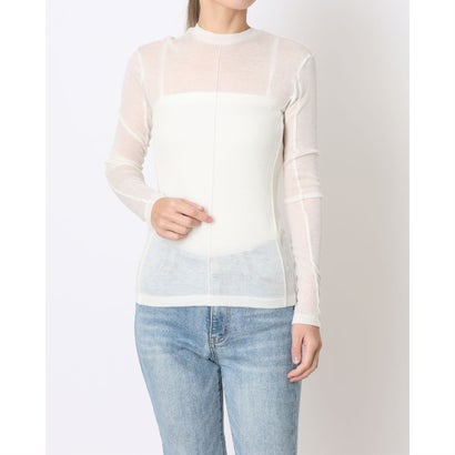 ルエブル LOEUVRE See-through Jersey top （IVORY）｜LOCOMALL（ロコンド公式ストア）