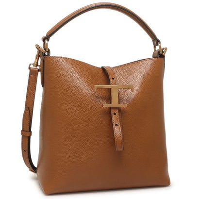 トッズ TOD'S ハンドバッグ ショルダーバッグ Tタイムレス バケットバッグ ミニ ブラウン レディース TOD'S XBWTSEK0100 XSO S410 （BROWN） 104,900円